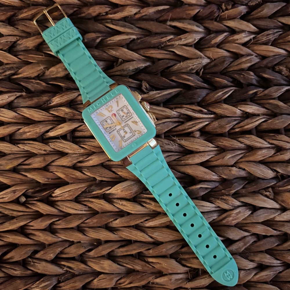 Michele Jelly Bean Park Chronograph Watch